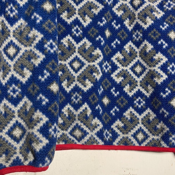 Patagonia Synchilla Snap T Size Small Aurora Blue Snowflake - Picture 3 of 9